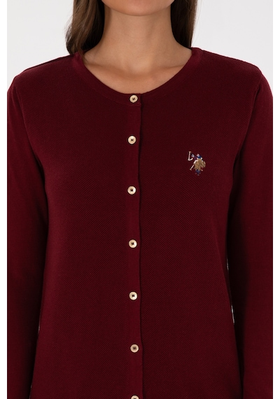 U.s. Polo Assn. Kadın Bordo Hırka Triko 50307737-vr014 Bordo