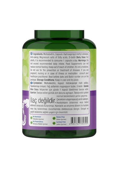 Natures Supreme Biotin 2500 Mcg 60 Kapsül Aromasiz