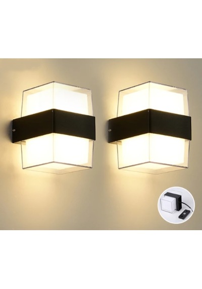2 Adet Duvar Lambası Led Işık 12w 3200k Gün Işığı Su Geçirmez Gün Işığı