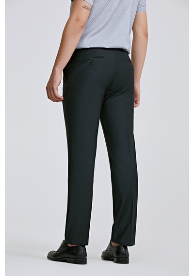 D's Damat Ds Damat Regular Fit Siyah Düz Travel Kumaş Pantolon 5he03ob35320m 001