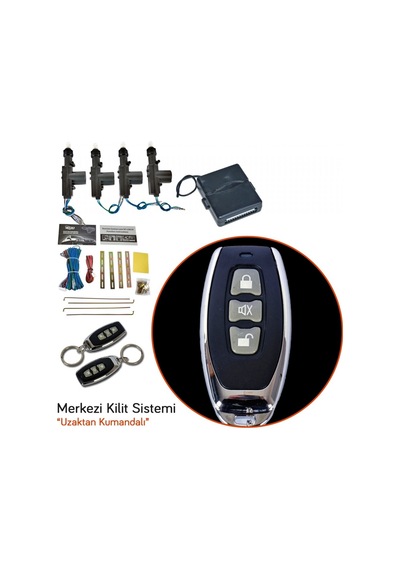 Carub 12v Merkezi Kilit Siyah Krom Kumandalı Br4600466