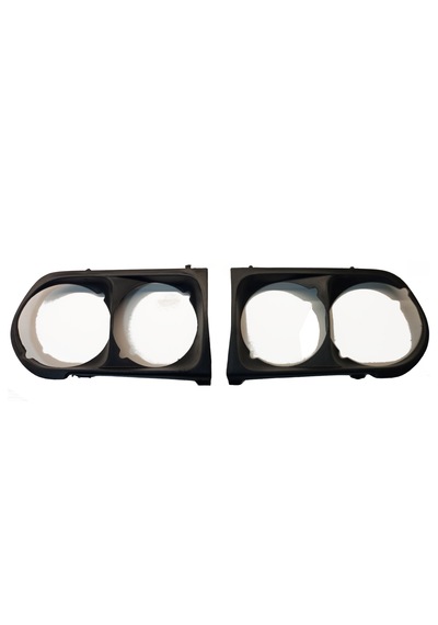 Renault 12 Toros Far Çerçeveleri + Ön Panjur Set Halinde 3 Parça 3'lü Komple Takım