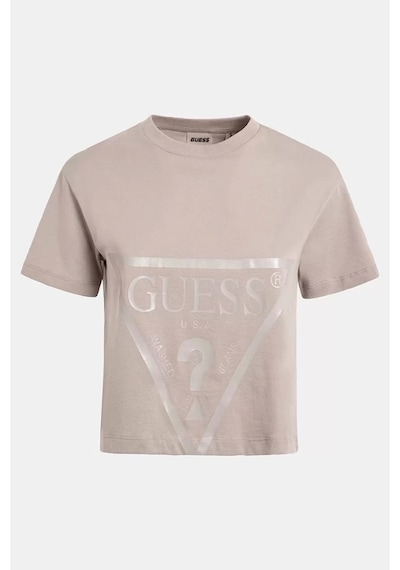 Guess Adele Crop Kadın Pembe T-shirt Pembe