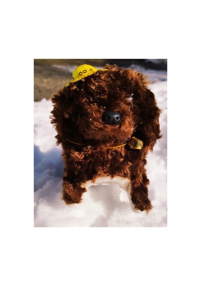Kahverengi Yürüyen Havlayan Sevimli Pilli Peluş Köpek Kahverengi