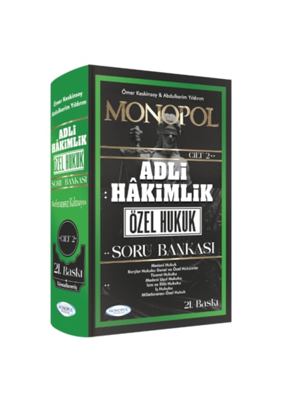Adli Hakimlik Özel Hukuk Soru Bankası 21. Baskı Monopol Yayınları