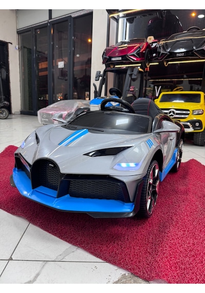 Poyraz Akülü Güçlü Motorlu 12v Akülü Araba Özel Plaka Gri