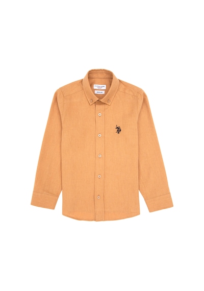U.s. Polo Assn. Erkek Çocuk Camel Gömlek Basic 50316769-vr015 Camel