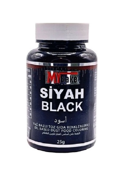 Su Bazlı Toz Gıda Boyası My Bake 25 Gr Siyah