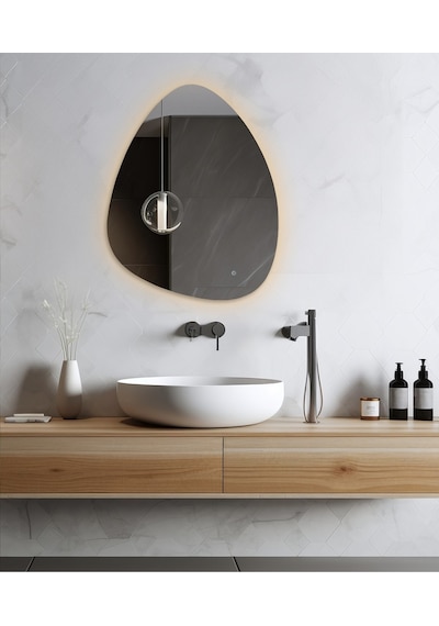 Flora Suen Ledli Banyo Lavabo Ledli Dokunmatik Ayna Cam
