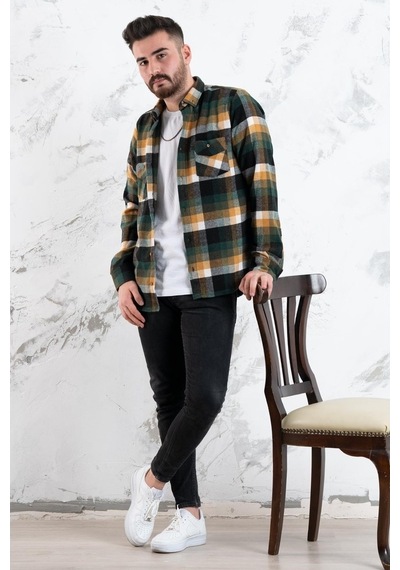 Advante Slimfit Çift Cep Erkek Oduncu Gömlek Advante Slimfit Çift Cep Erkek Oduncu Gömlek