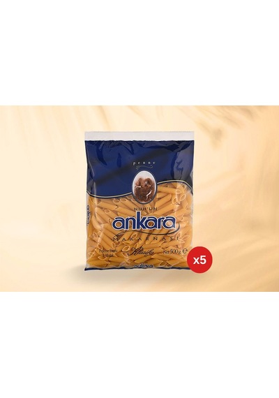 Nuh'un Ankara Penne Makarna 500 Gr X 5 Paket