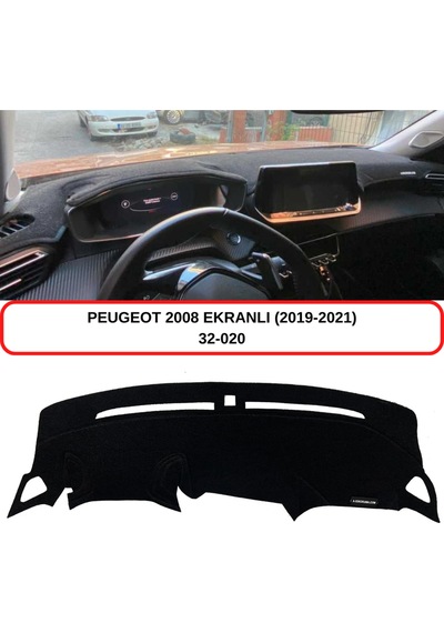 PEUGEOT 2008 (2019-2021) EKRANLI TORPİDO  KORUMASI / HALISI / ÖRTÜSÜ