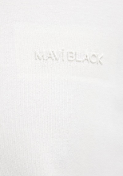 Mavi - Mavi Black Ekru Basic Tişört 0612645-70057