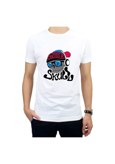 Hidz Cool Skull Kurukafa Unisex Tişört Tip 4 001