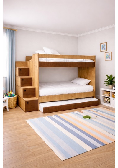 Ranza, Martin Yavrulu Ranza - Ceviz - 2 Adet Comfort Yatak 90 X 190 CM