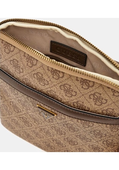 Guess Erkek Vezolla Smart Mini Omuz Çantası Kahverengi