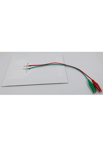 Güneş Paneli 6V 2.5W 400Ma 120Mmx155Mm Krokodil Kablo Montajlı
