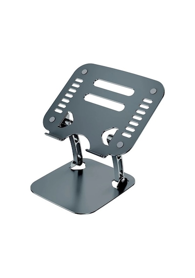 Ally T602 Ayarlanabilir Katlanır Isı Havalandırmalı Alüminyum Laptop Standı- 5775 Renk: Gümüş
