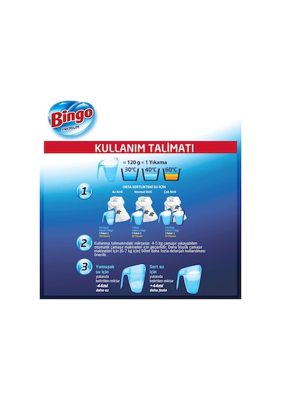 Premium Toz Çamaşır Deterjanı 7 Kg Beyaz 2'li