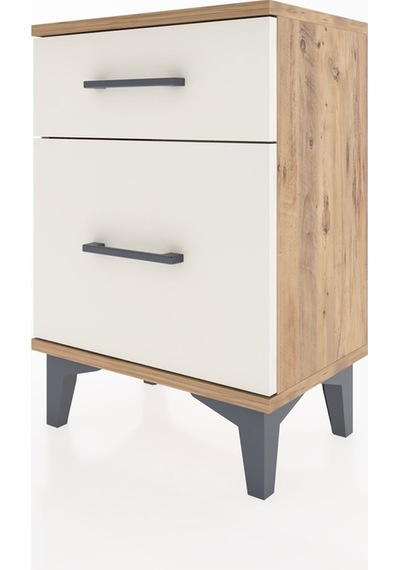 Arges Komodin 2 Çekmeceli 44x30x64 Çam-aytaşı Çam