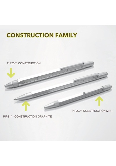 Troika Pip22si Pip22si Construction Sytlus Mini Tükenmez Kalem Gümüş Genel