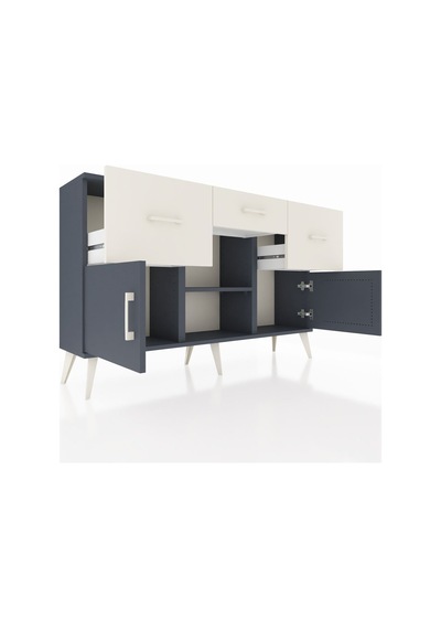 Arges Konsol Tek Raflı 3 Çekmeceli 3 Kapaklı 132x30x83 Antrasit-antrasit/aytaşı Antrasit/aytaşı Arges Konsol Tek Raflı 3 Çekmeceli 3 Kapaklı 132x30x83 Antrasit-antrasit/aytaşı Antrasit/aytaşı