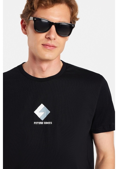 Tudors Erkek Slim Fit Dar Kesim %100 Pamuk Yumuşak Dokulu Baskılı Siyah Bisiklet Yaka Tişört-33166 Siyah Tudors Erkek Slim Fit Dar Kesim %100 Pamuk Yumuşak Dokulu Baskılı Siyah Bisiklet Yaka Tişört-33166 Siyah