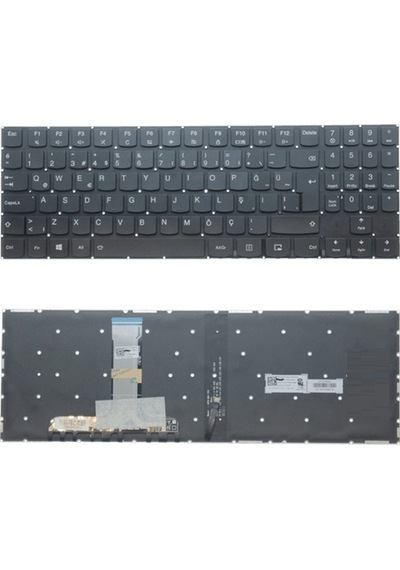 Lenovo 5cb0n00279, 5cb0n00298, 5cb0n00228 Uyumlu Klavye Tuş Takımı Tuş Seti Led Işıklı Siyah Türkçe