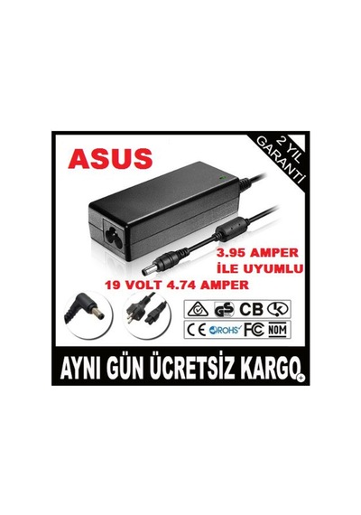 Asus Uyumlu Adaptör 19 Volt 4,74 Amper Şarj Cihazı Şarz