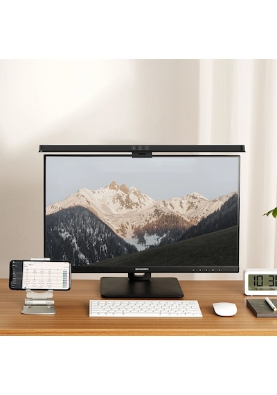 Göz Dostu Monitör Üstü Led Aydınlatma Asimetrik Optik 3 Renk Işık Ayarlanabilir Parlaklık 61 Cm