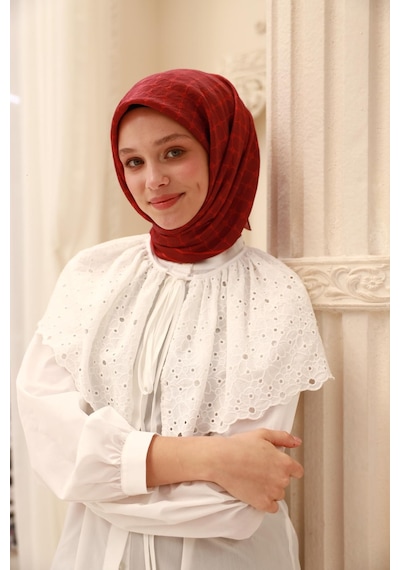 Silk Home Olinda Eşarp 48004-668691 - 90 X 90 / Bordo , Mercan - 66 Bordo , Mercan - 66