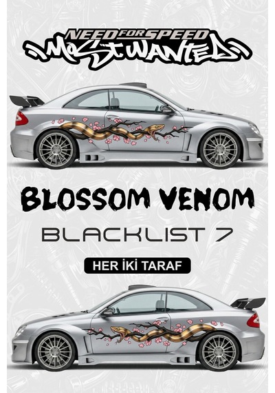 Nfs Blossom Venom Yan Gövde Kaplama Sticker Çift - 864812178
