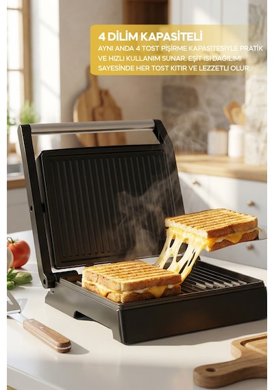 Sinbo SSM-2594 1000 W Izgara Ve Tost Makinesi