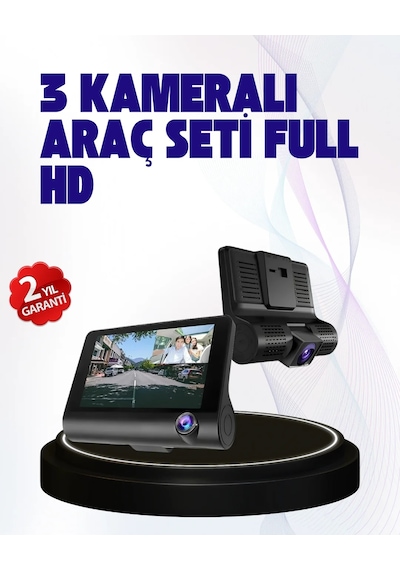 170 Geniş Açılı Araç Kamerası 4.0 Ips Ekranlı Full Hd Dvr 52305782