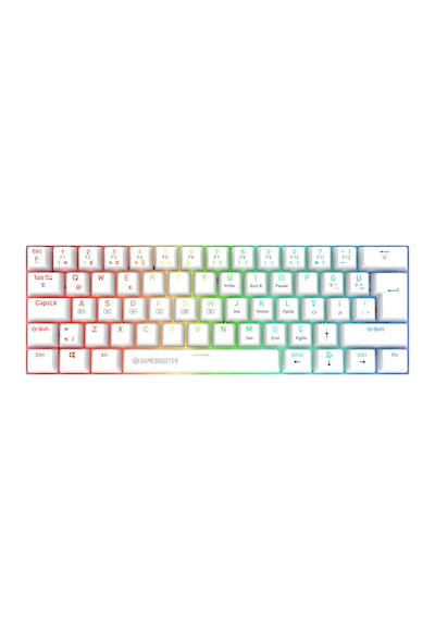 Gamebooster Syma Rgb Blue 60m Switch Kablolu Beyaz Mekanik Gaming Klavye