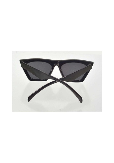 Siyah Çerçeve Cat Eye Kadın Güneş Gözlüğü - Moda Gözlük Abundance Prosperity