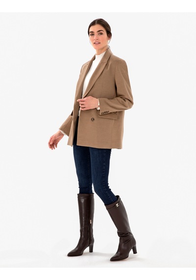 Pierre Cardin Kadın Camel Ceket 50290362-vr015 CAMEL