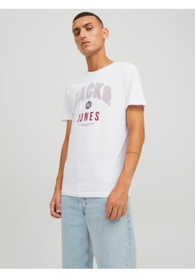 Jack & Jones T-shırt Male Knıt Co100 WHITE