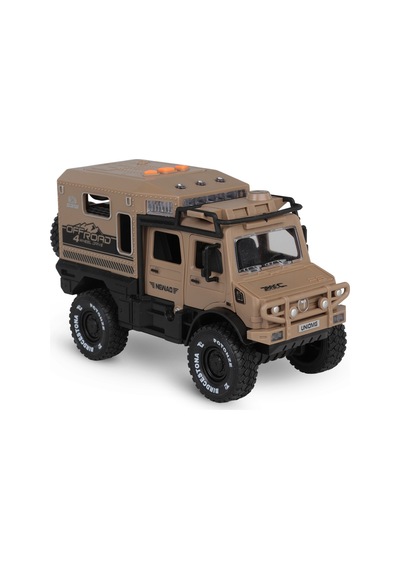 Vardem Kutulu Sürtmeli Işıklı Müzikli Off-road Lüks Araba - Kahverengi