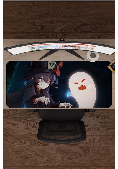 Hu Tao Genshin Impact Anime Gacha V3 - 90x40 Xxl Gaming Mouse Pad Fare Altlığı