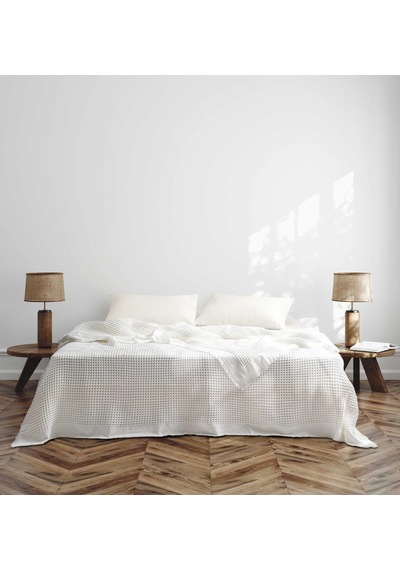 Majoli Optimus Yatak Örtüsü Ve Pike Çift Kişilik Kutulu 240x260 Dove