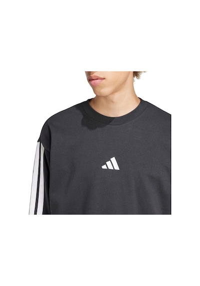Adidas 3-stripes Erkek Sweatshirt Je6372 Siyah