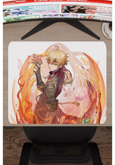 Thoma Genshin Impact Anime Oyuncu V5 - 48x40 Xl Gaming Mouse Pad Fare Altlığı