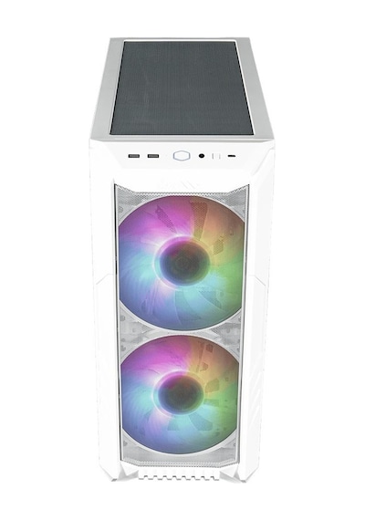 Cooler Master ARGB H500 WGNN S00 Temperli Cam USB-C 3.2 Mid Tower Kasa Beyaz