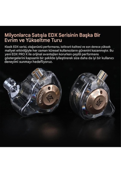 Kz Edx Pro X 1dd 10mm Kulak Içi Kulaklık Mikrofonlu Ve Type C Dönüştücü Kablo EDX Pro X