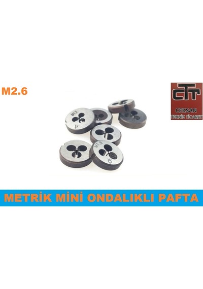 M2.6 Mini Pafta Hss Metrik Diş Açma