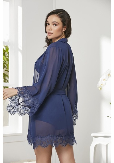 Pierre Cardin 4lü Gecelik Sabahlık Şort Çeyiz Set 7005 Laci
