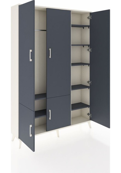 Arges Dolap 7 Raflı 5 Kapaklı Tek Askılı 132x30x195 Aytaşı-antrasit/antrasit Antrasıt/antrasıt Arges Dolap 7 Raflı 5 Kapaklı Tek Askılı 132x30x195 Aytaşı-antrasit/antrasit Antrasıt/antrasıt