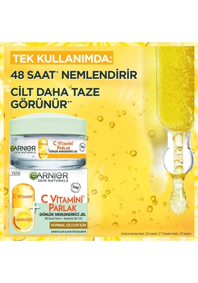 C Vitamini Parlak Günlük Nemlendirici Jel 50 Ml
