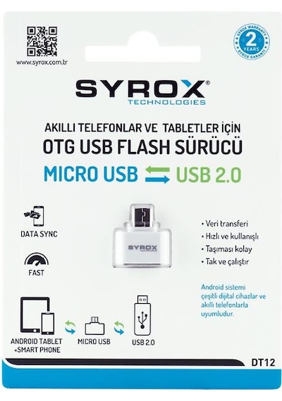 Syrox Usb den Micro Usb ye Dönüştürücü (OTG)